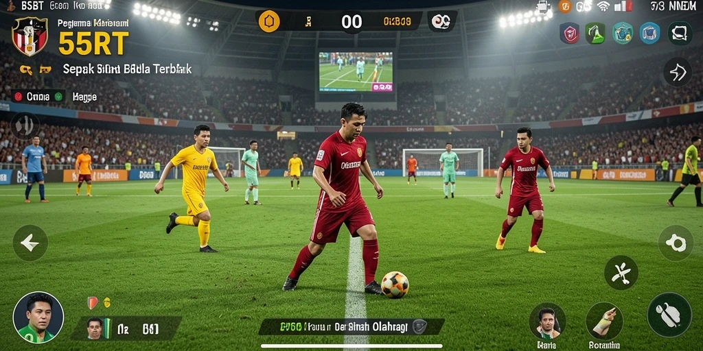 Tampilan gameplay yang memukau dalam 55RT.
