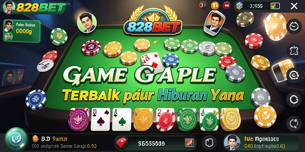 Screenshot menunjukkan gameplay seru dalam permainan Gaple 828BET.