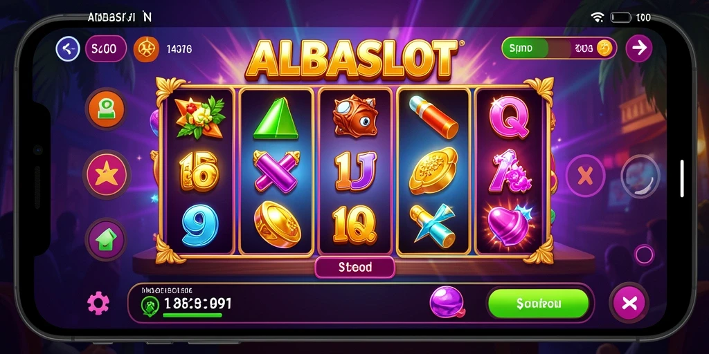 Tampilan menarik dari gameplay ALBASLOT dengan mesin slot yang bervariasi.