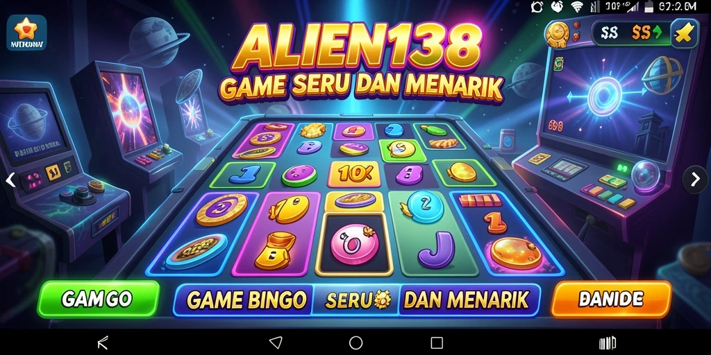 Tampilan gameplay ALIEN138 yang menarik dan penuh warna.