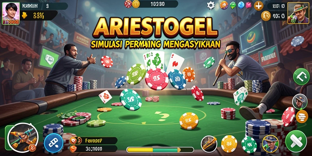 Tampilan gameplay menarik dari ARIESTOGEL dengan berbagai tantangan menarik.