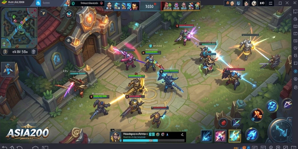 Tampilan aksi seru dalam gameplay <strong>ASIA200</strong> yang menegangkan.
