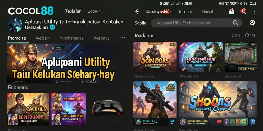 Tampilan antarmuka COCOL88 yang intuitif dan menarik.