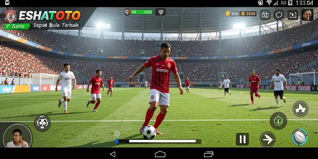 Tampilan gameplay ESHATOTO yang menggembirakan dan mendebarkan saat bertanding.