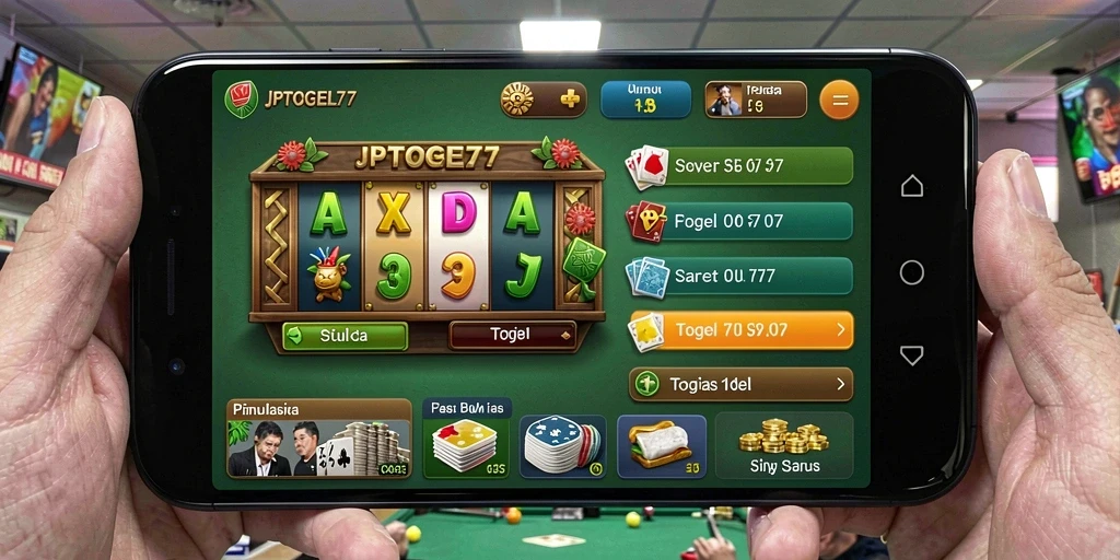 Gambar menunjukkan gameplay menarik dari aplikasi JPTOGEL77.