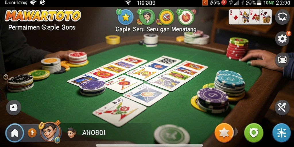 Gameplay seru dan interaktif dalam permainan Gaple MAWARTOTO.