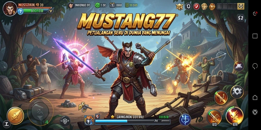 Screenshot gameplay MUSTANG77 menampilkan aksi seru dalam petualangan.