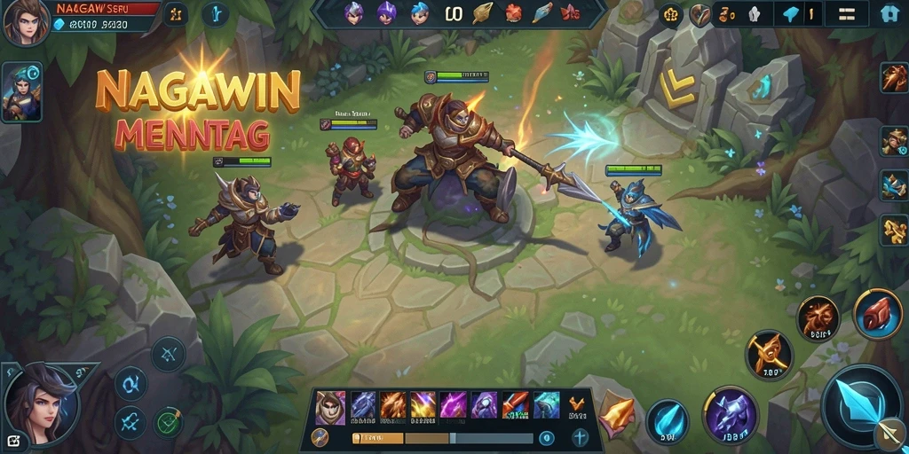 Tampilan gameplay seru dan menegangkan dalam NAGAWIN.