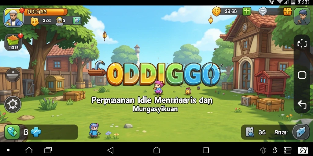 Tampilan gameplay ODDIGO yang menarik saat bermain Idle.