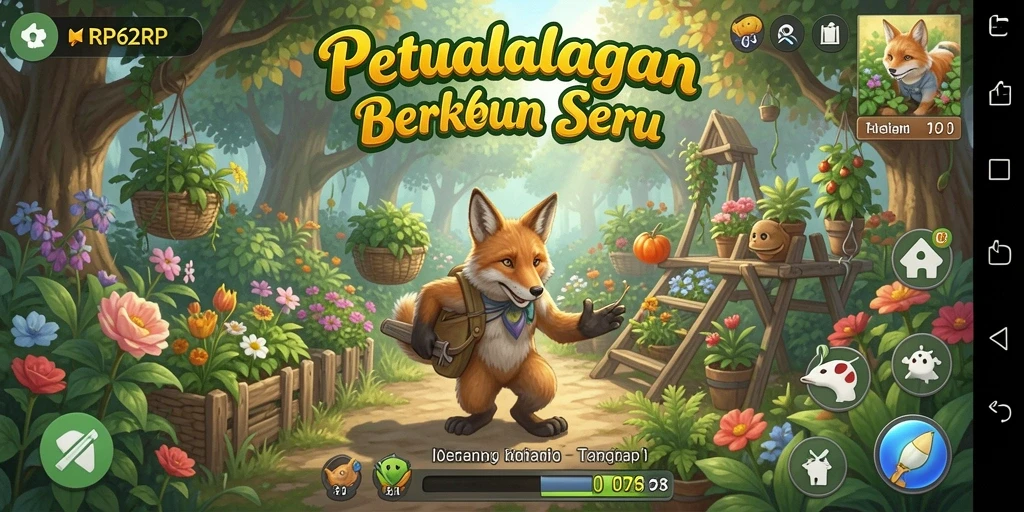 Tampilan menarik dari gameplay RP62RP saat bercocok tanam.