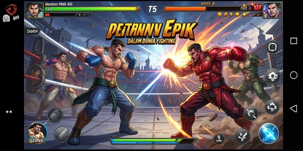 Gameplay T6 yang intens dan penuh aksi dalam arena pertempuran.