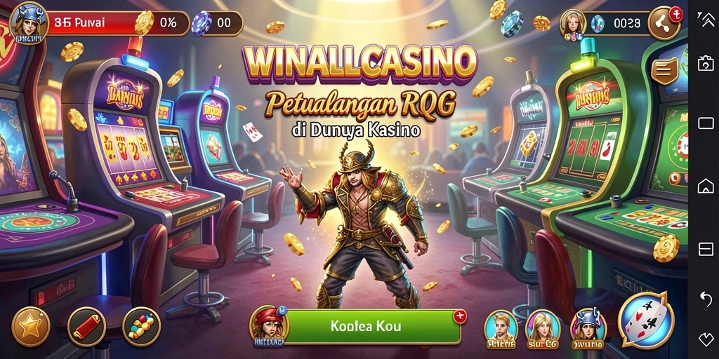 Gameplay seru WINALLCASINO yang menggabungkan RPG dan kasino.