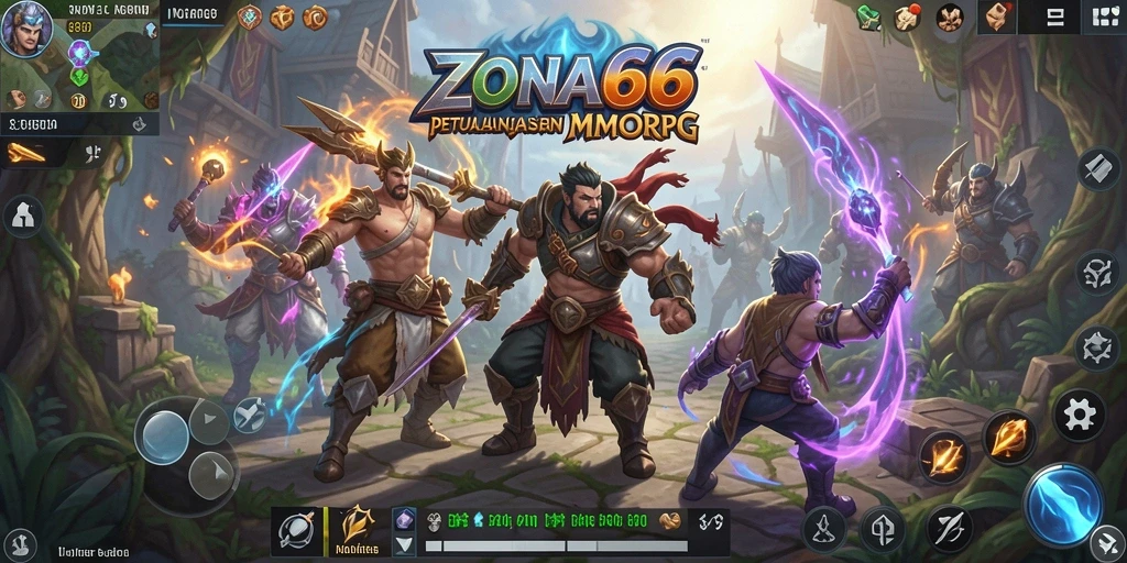 Tampilan gameplay menarik saat berinteraksi dalam ZONA66.